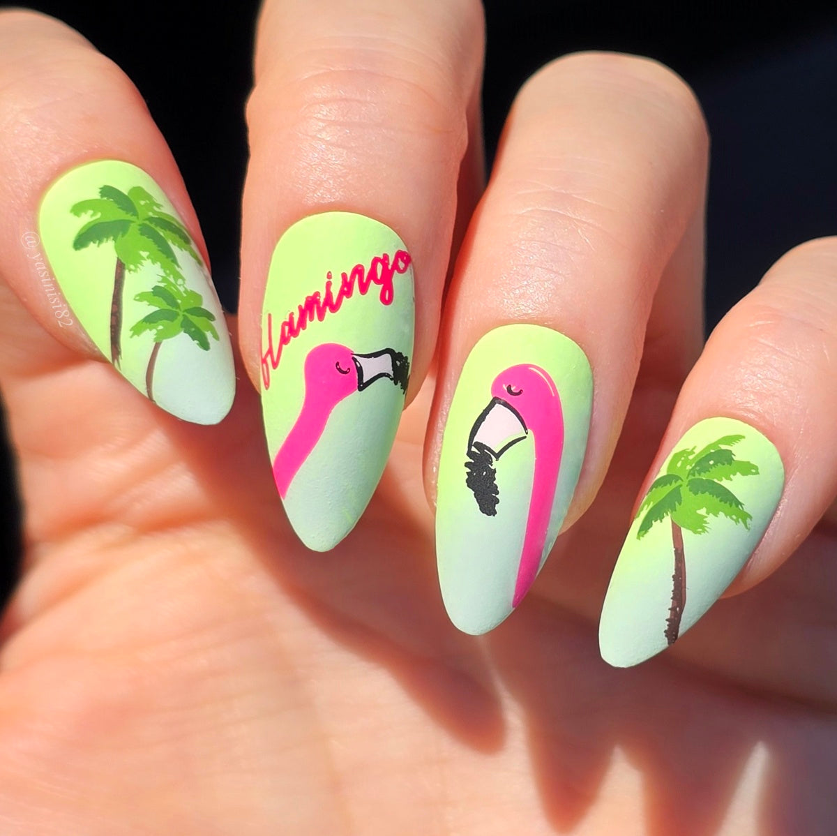 (CjS-XL-FIVE) Etched Nail Art Stamping Plate