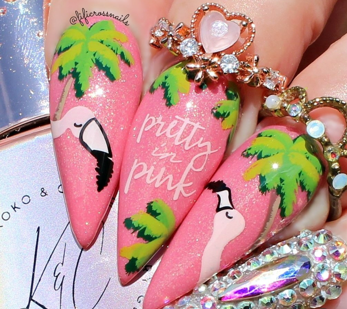 (CjS-XL-FIVE) Etched Nail Art Stamping Plate