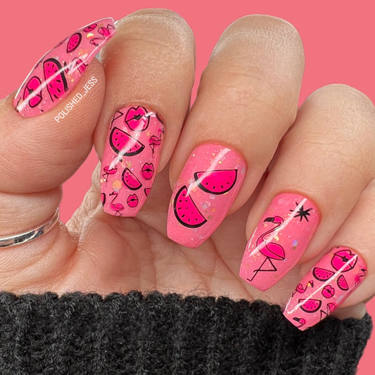 Celina Ryden - One (CjSLC-94) Etched Nail Art Stamping Plate