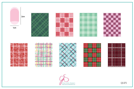 layered-nail-art-stamping-plate-inspo-card-showing-colorful-designs-of-tartan-plaid-stripes-and-weave-patterns