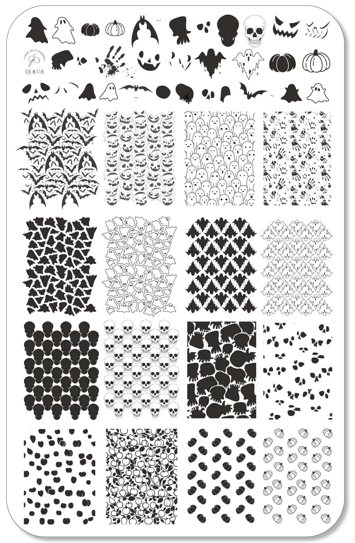 layered-nail-art-stamping-plate-with-designs-of-ghosts-bats-pumpkins-and-blood-hand-prints