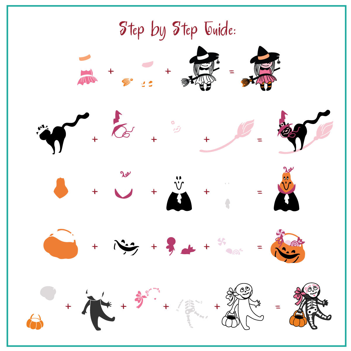 Ghoulish Giggles (CjSH-121) Etched Nail Art Stamping Plate