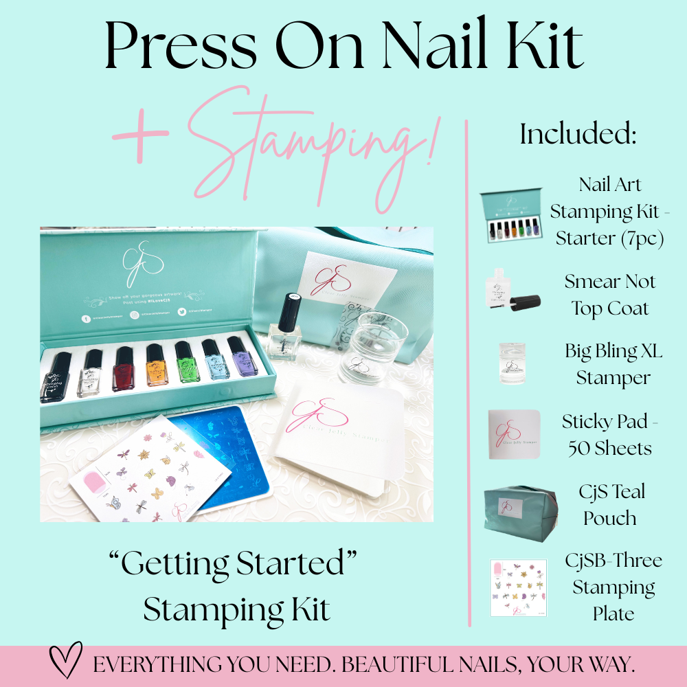 Press On Nail Kit + Stamping