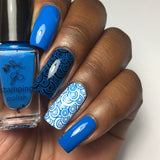 #10 Gotta Be Blue - Nail Stamping Color (5 Free Formula) Polish Clear Jelly Stamper 