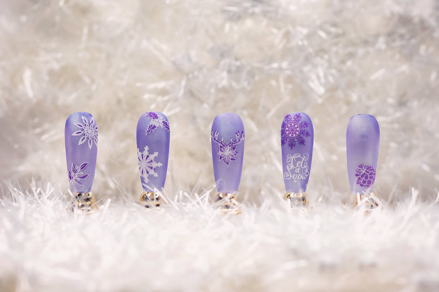 Merry Christmas My Deer (CjS C-19) Steel Nail Art Stamping Plate 14 x 9 Clear Jelly Stamper