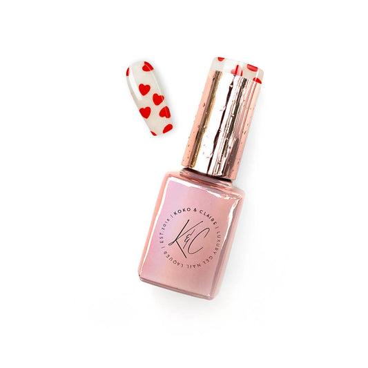 Hearts- Love Red (Top Coat)