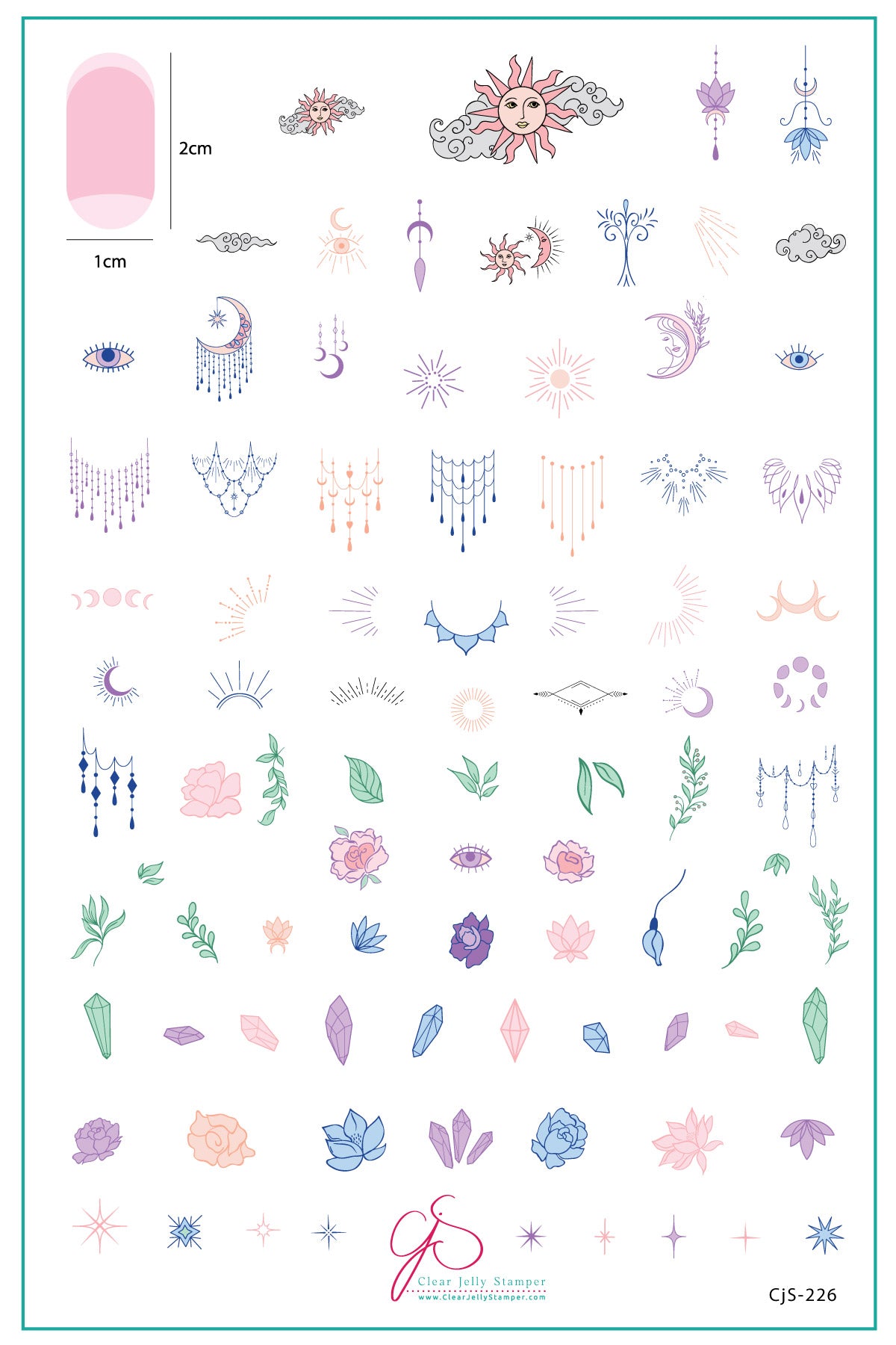 A-Mystic-Mazing (CjS-226) Etched Nail Art Stamping Plate