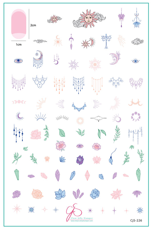 A-Mystic-Mazing (CjS-226) Etched Nail Art Stamping Plate