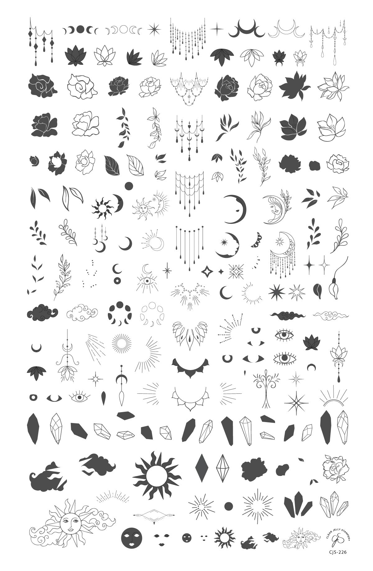 A-Mystic-Mazing (CjS-226) Etched Nail Art Stamping Plate