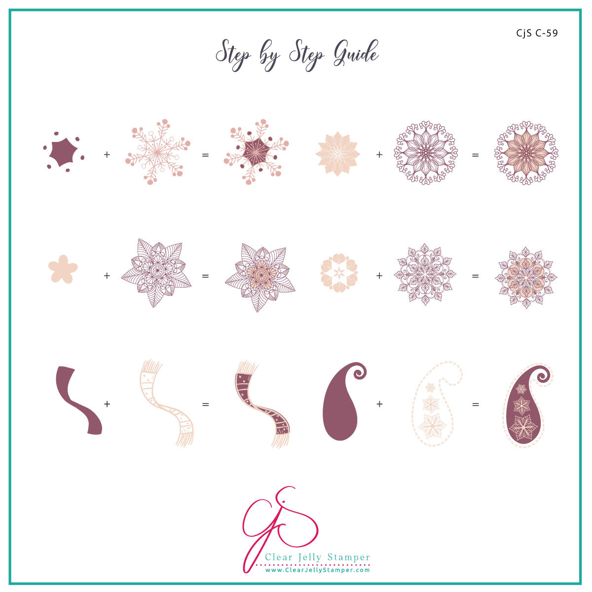 All Is Bright (CjSC-59) Etched Nail Art Stamping Plate