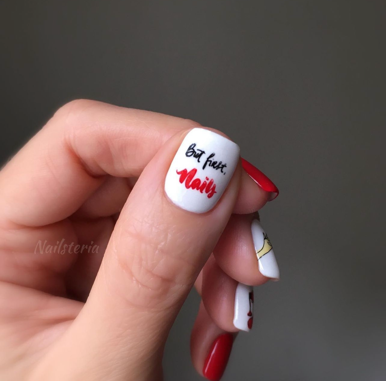 But First, Nails (CjS-192) Etched Nail Art Stamping Plate