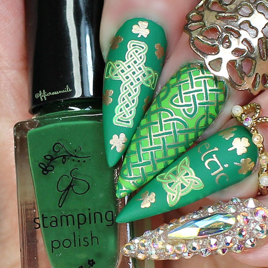 Celtic Charm (CjSH-49) Steel Stamping Plate 8 x 8 Clear Jelly Stamper