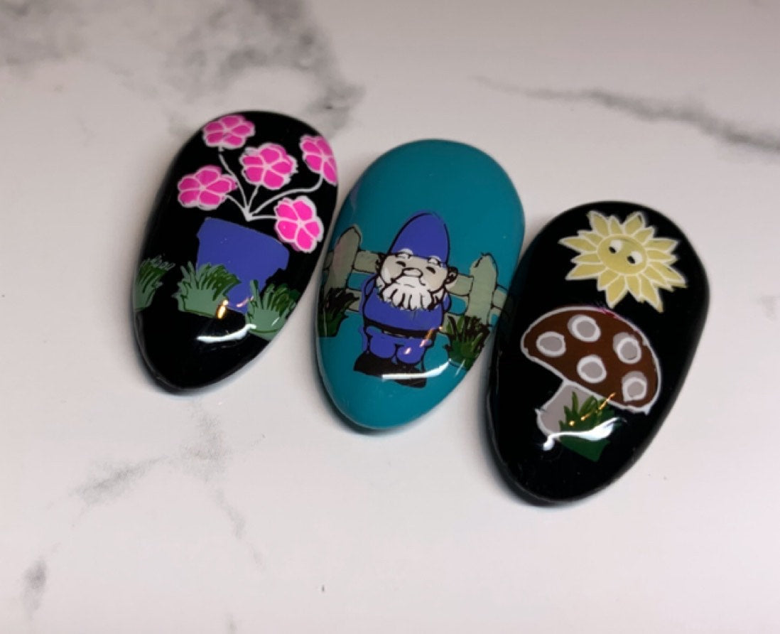 Gnome Place Like Home - (CjSLC-17) - Steel Stamping Plate 14 x 9 Clear Jelly Stamper