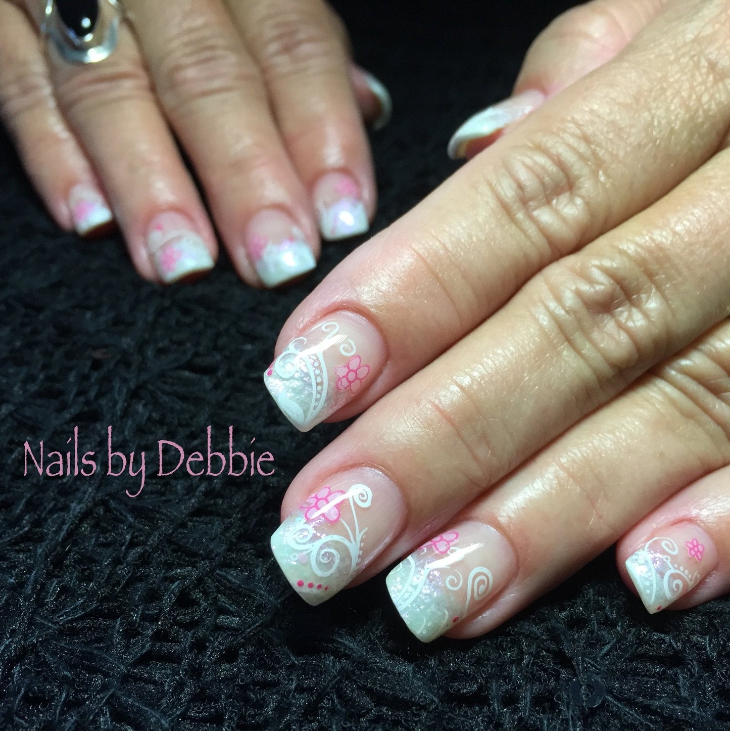 Floral Swirl 2 (CjS-14) - Steel Nail Art Stamping Plate 6x6 Clear Jelly Stamper