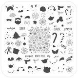 Cast Of Christmas Cuties (CjSC-62) Steel Nail Art Stamping Plate