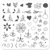 Wonderfully Winter (CjSC-05) - Steel Nail Art Stamping Plate 6x6 Clear Jelly Stamper 