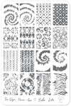 Boho Life (Cjs-115) Steel Nail Art Stamping Plate 14 x 9 Clear Jelly Stamper 