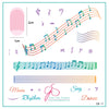 Music and Notes (CjS-11) - Steel Nail Art Stamping Plate 6x6 Clear Jelly Stamper Plate 