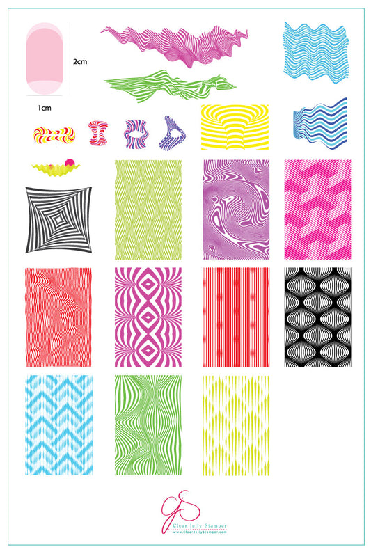 We be Trippin! (CjS-167) Steel Stamping Plate 14 x 9 Clear Jelly Stamper