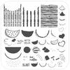 One in a Melon (CjS-182) Steel Layered Nail Art Stamping Plate