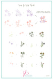 Field of Flowers (CjS-237) Steel Nail Art Layered Stamping Plate