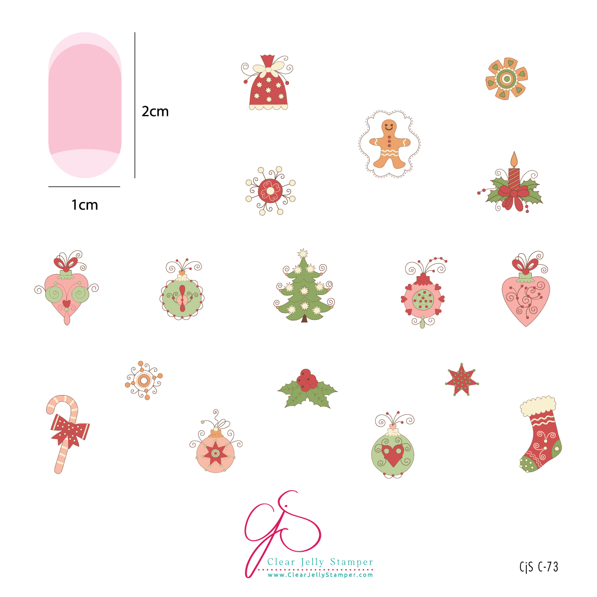 Ornate Ornaments (CjSC-73) Etched Nail Art Stamping Plate