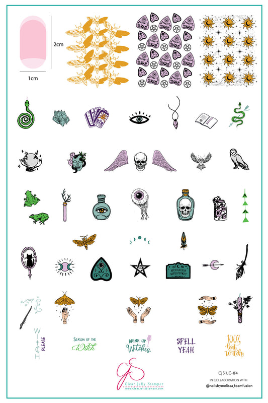 Spell Yeah (CjSLC-84) Etched Nail Art Stamping Plate