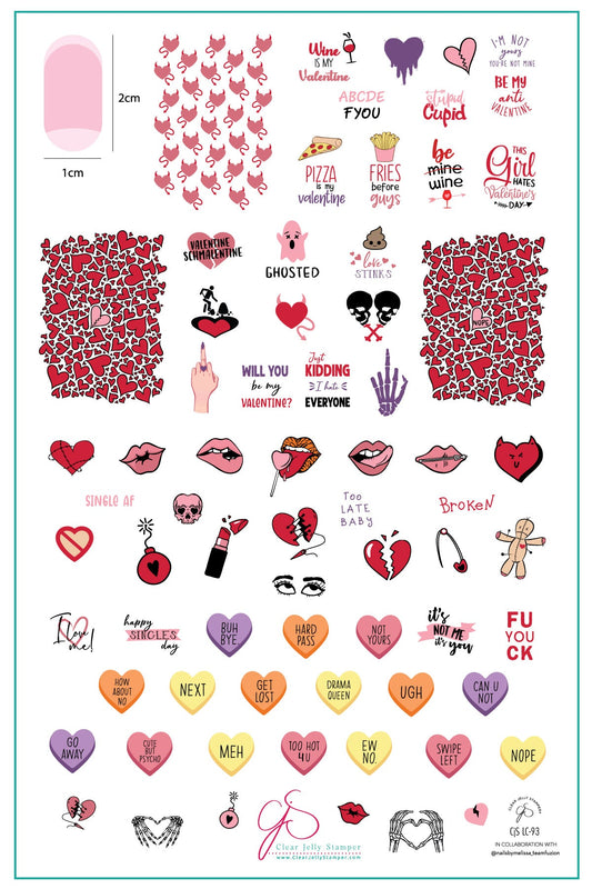 It's Not Me, It's You (CjSLC-93) Etched Nail Art Stamping Plate