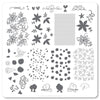 Lace & Floral (CjSV-25) Steel Stamping Plate 8 x 8 Clear Jelly Stamper 