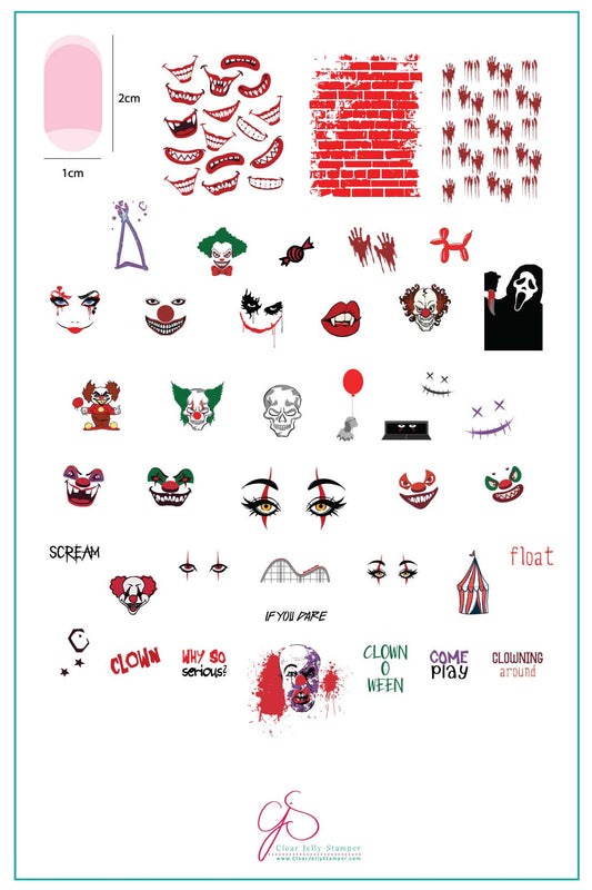 If You Dare (CjSH-60) Steel Stamping Plate 14 x 9 Clear Jelly Stamper