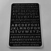 Alphabet Modern (CjS-42) - Steel Nail Art Stamping Plate 14 x 9 Clear Jelly Stamper 