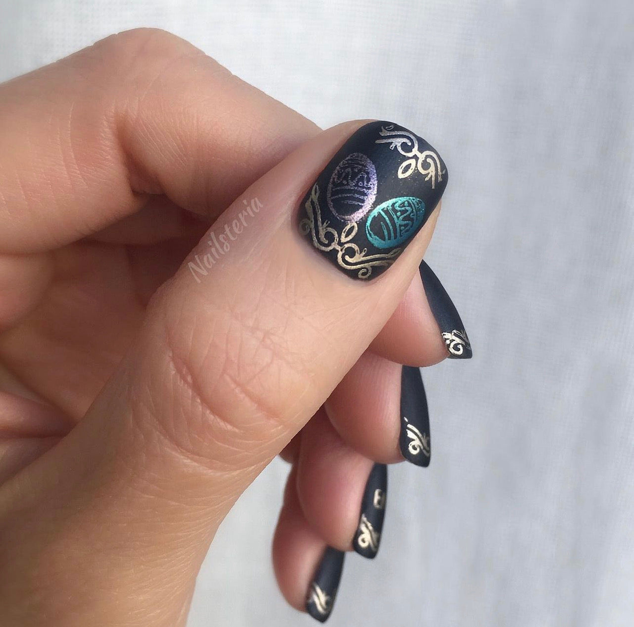 Victorian Easter (CjSH-09) Etched Nail Art Stamping Plate