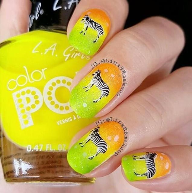 Out of Africa (CjS-15) - Steel Nail Art Stamping Plate 6x6 Clear Jelly Stamper