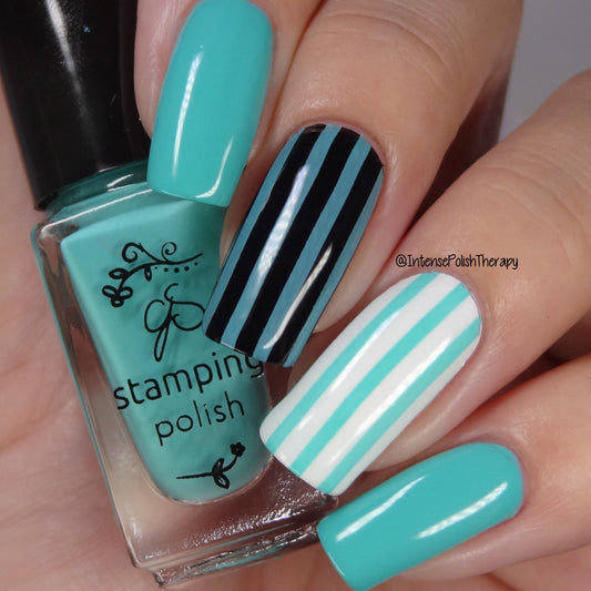 #97 Oceanside - Nail Stamping Color (5 Free Formula) Polish Clear Jelly Stamper