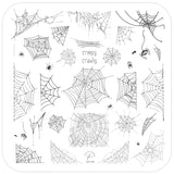 Creepy Crawly (CjS-H-80) Steel Nail Art Layered Stamping Plate