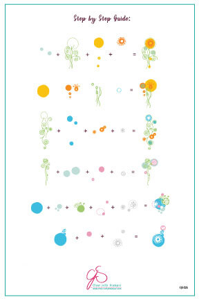 layered-nail-art-stamping-plate-how-to-card-with-colorful-designs-of-swirls-twirls-and-floral-abstract-designs