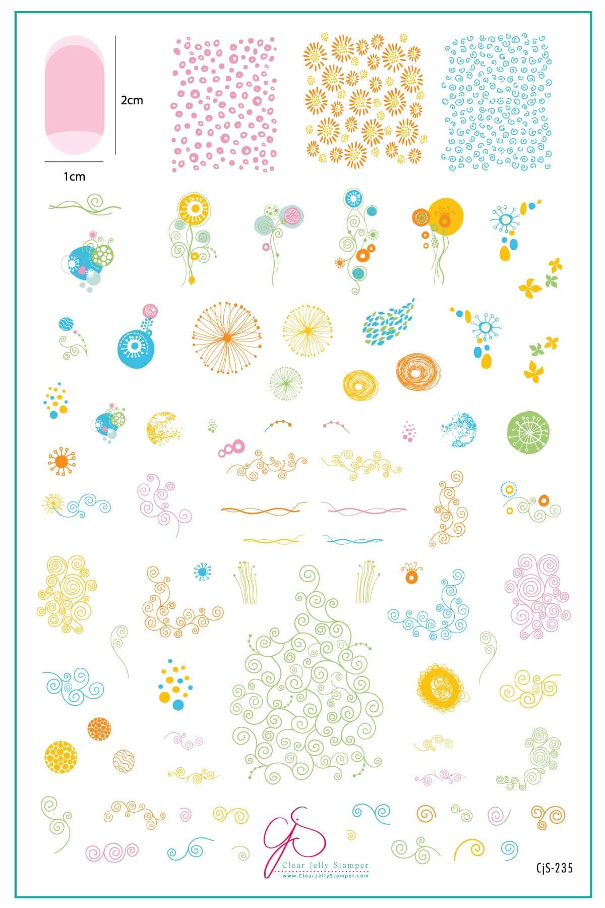 layered-nail-art-stamping-plate-inspo-card-with-colorful-designs-of-swirls-twirls-and-floral-abstract-designs