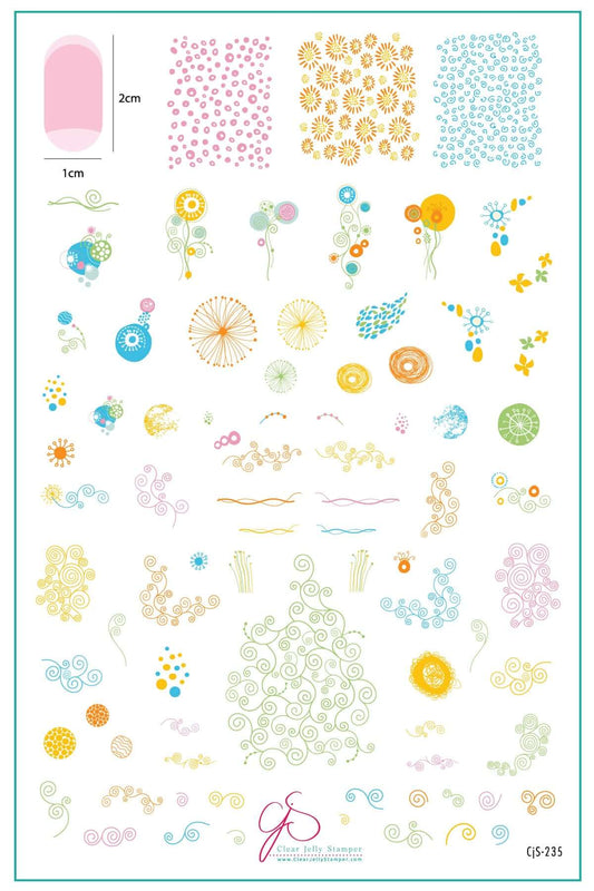 layered-nail-art-stamping-plate-inspo-card-with-colorful-designs-of-swirls-twirls-and-floral-abstract-designs