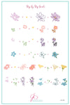 Finest Florals (CjS-261) Steel Nail Art Layered Stamping Plate