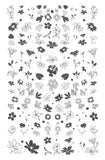 Finest Florals (CjS-261) Steel Nail Art Layered Stamping Plate