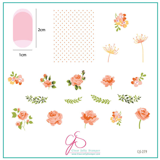 layered-nail-art-stamping-plate-inspo-card-with-colorful-designs-of-peonies-roses-leaves-and-dot-pattern
