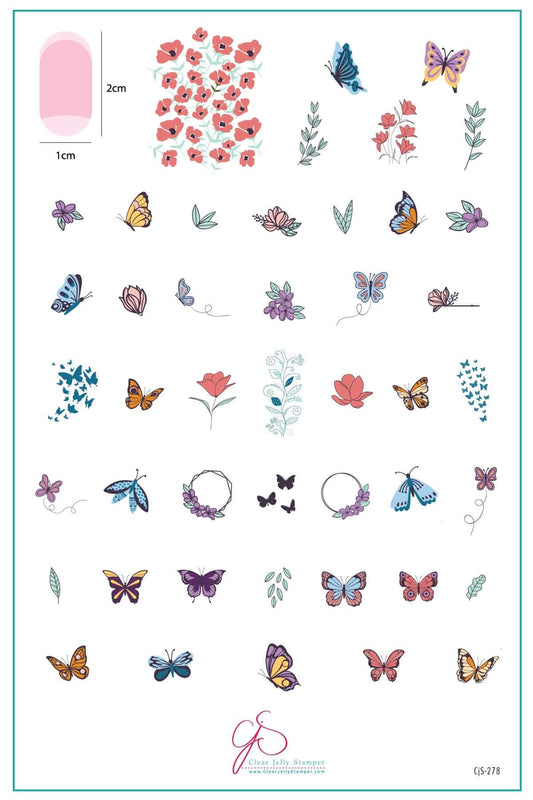 layered-nail-art-stamping-plate-inspo-card-showing-colorful-designs-of-butterflies-flowers-and-floral-wreaths