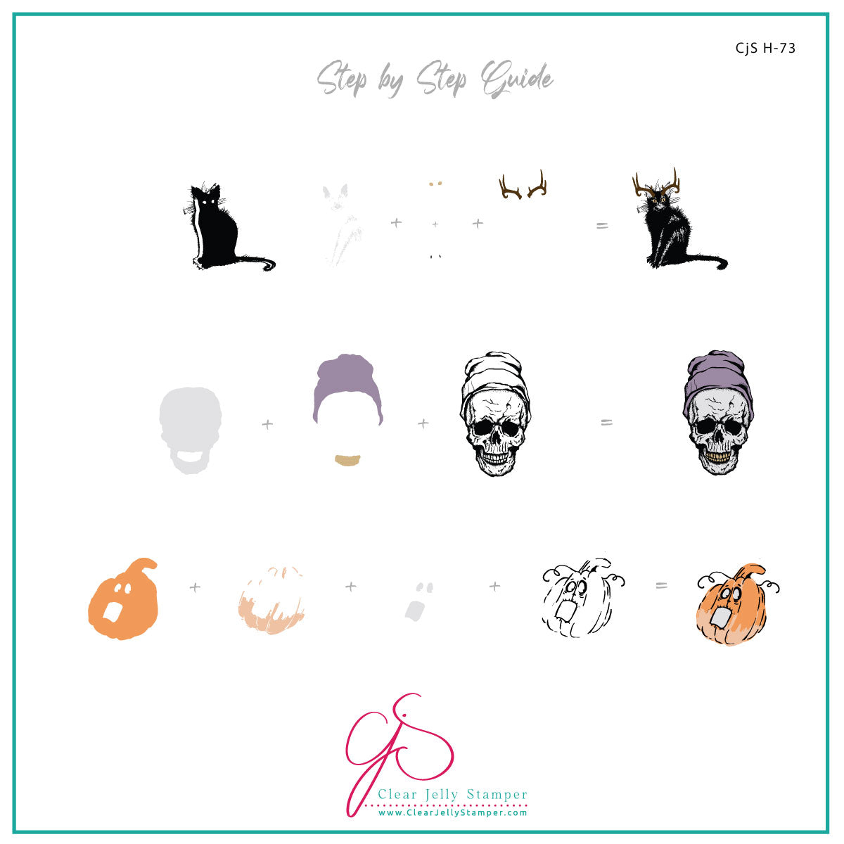 Hallow's Eve (CjS-H-73) Etched Nail Art Stamping Plate