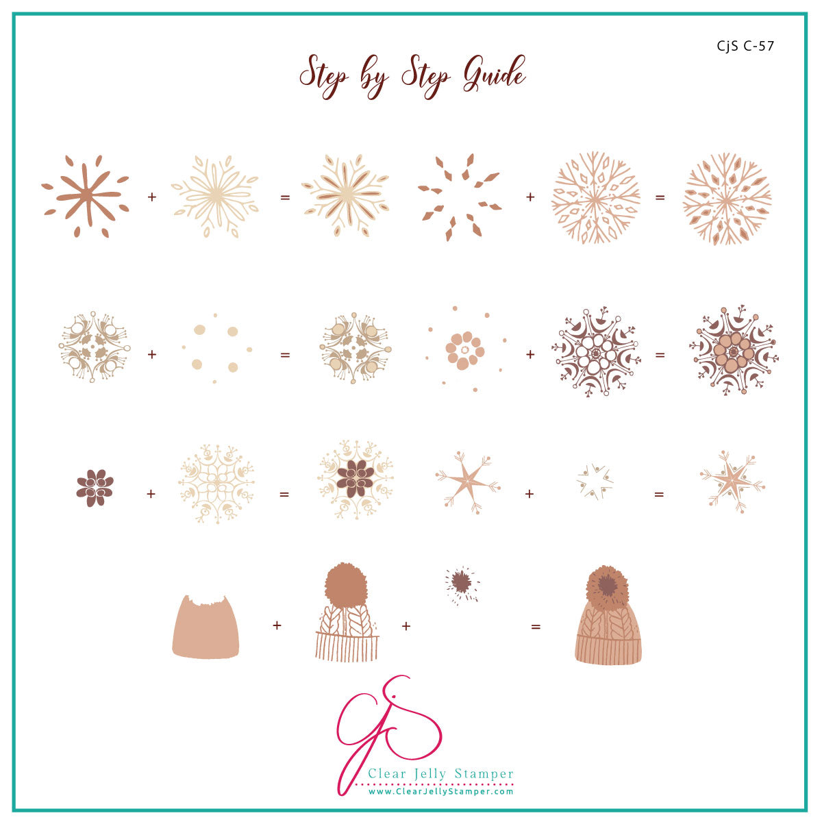 Holy Night (CjSC-57) Etched Nail Art Stamping Plate