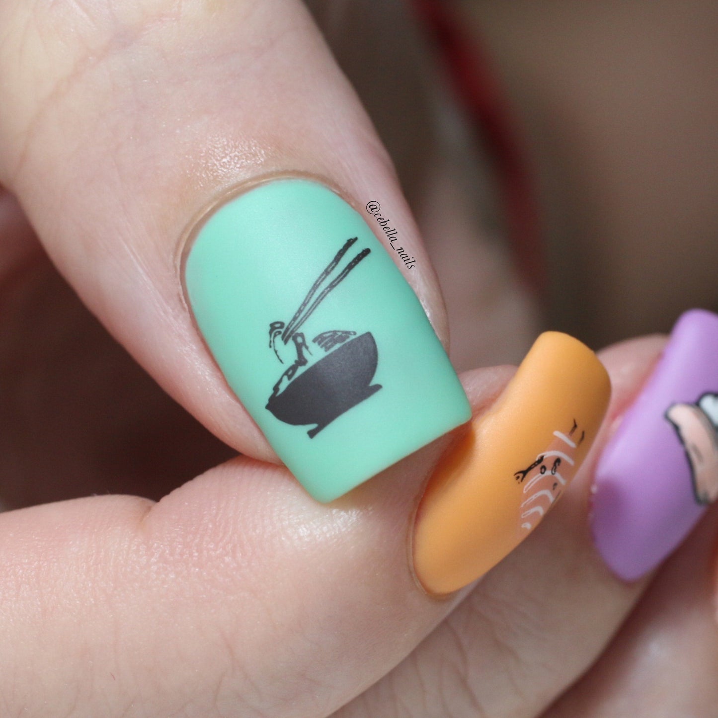 Wok and Roll (CjSLC-71) Steel Stamping Plate 8 x 8 Clear Jelly Stamper