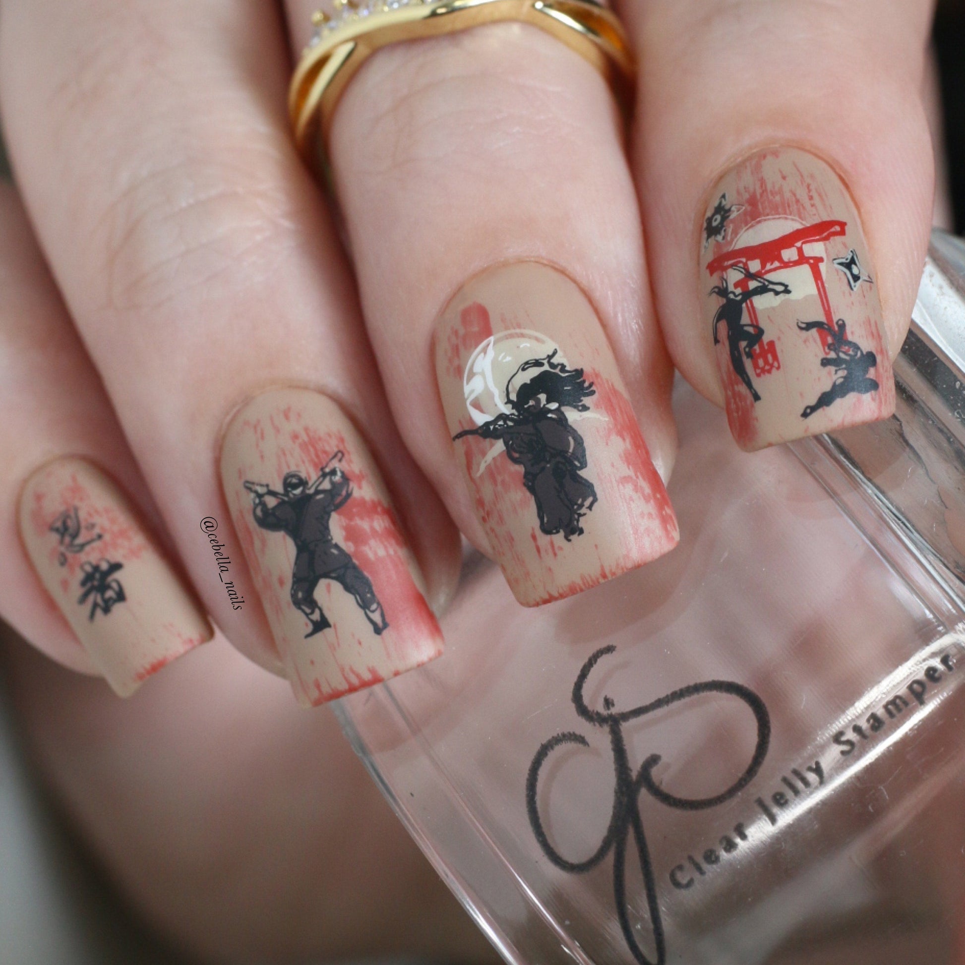 Samurai (CjSLC-72) Steel Stamping Plate 8 x 8 Clear Jelly Stamper