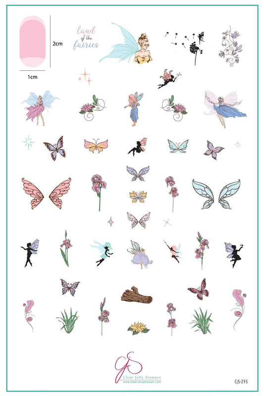 layered-nail-art-stamping-plate-inspo-card-showing-colorful-designs-of-fairies-fairy-wings-and-flowers