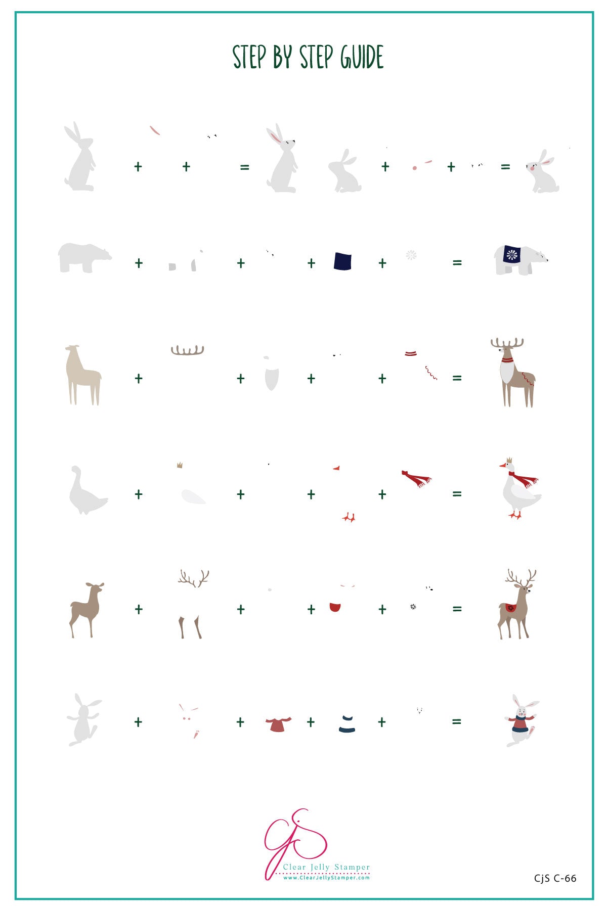 Love, Peace, Joy (CjSC-66) Etched Nail Art Stamping Plate