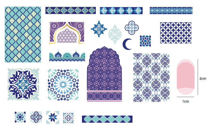 Moorish Motifs (Morocco and Spain) - (CjS LC-26) - Steel Stamping Plate 14 x 9 Clear Jelly Stamper