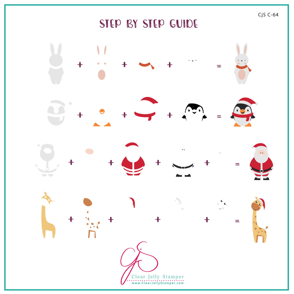 Oh, What Fun! (CjSC-64)Etched Nail Art Stamping Plate